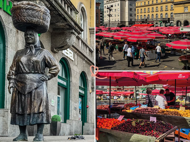 Dolac market in Zagreb